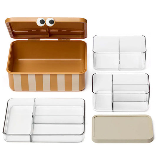 Caja Almuerzo 3 Bandejas Extraíbles Mustard Noui Nou