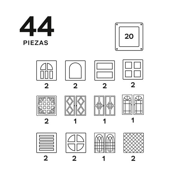 Braintoys Imanix Cool Windows 40 Piezas