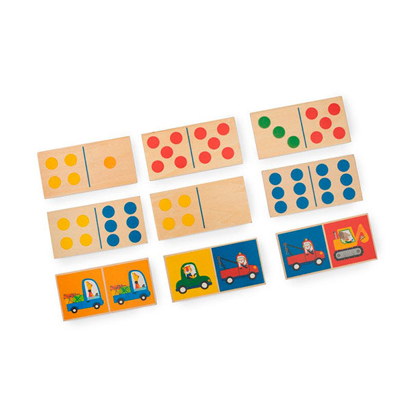 Domino Vehículos de Madera Popipop Moulin Roty