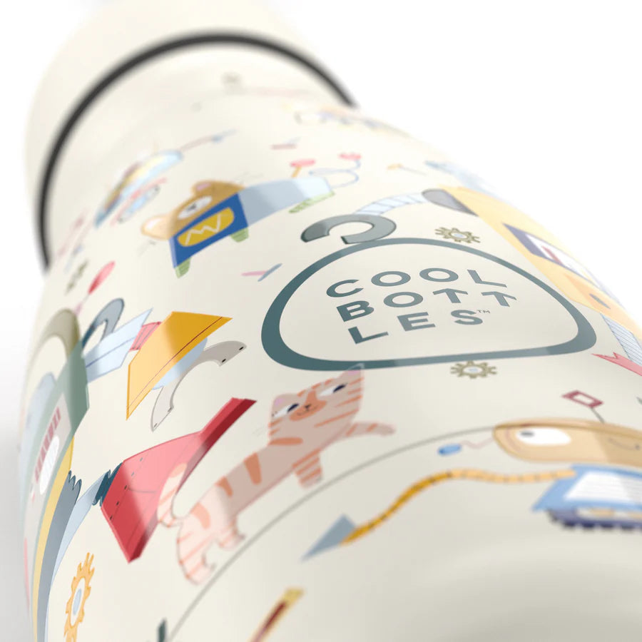 Botella Termo Messy Robots 350ml - Cool Bottles