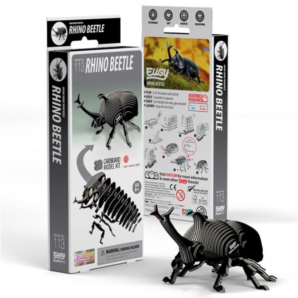 Puzzle 3D Escarabajo Rinoceronte Eugy Dodoland