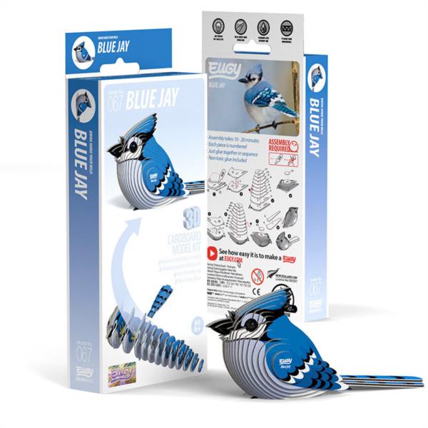 Puzzle 3D Arrendajo Azul Eugy Dodoland
