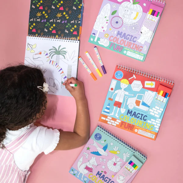 Cuaderno Colorear Mágico Construcción Floss & Rock