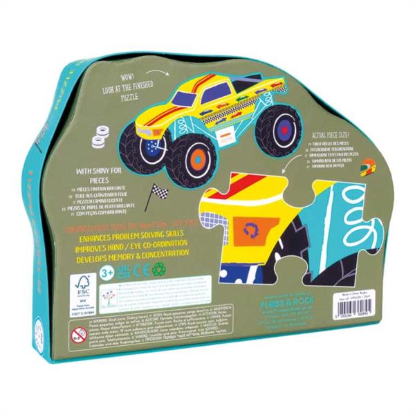 Puzzle Coches Silueta 20 piezas Floss & Rock