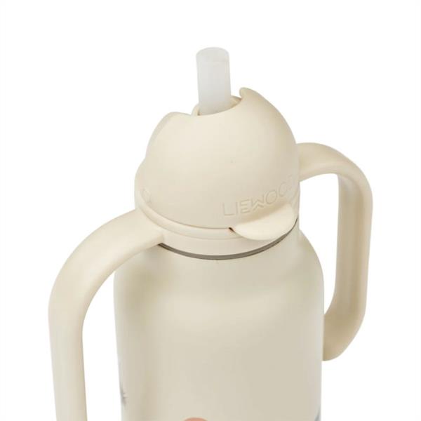 Botella De Agua De Acero Con Asas Kimmie Sea Creature / Sandy 250ml Liewood