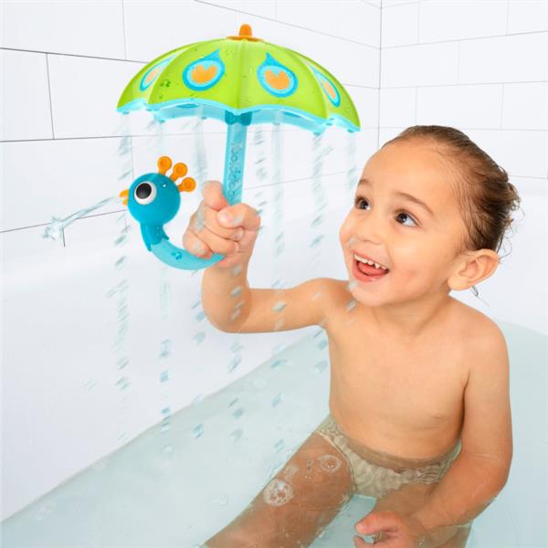 Juego Baño Paraguas Lluvia Verde Yookidoo
