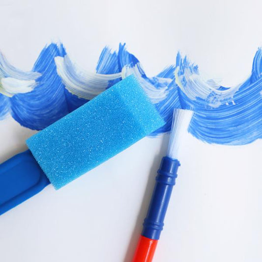Conjunto De Temperas - Pintar Con Esponjas
