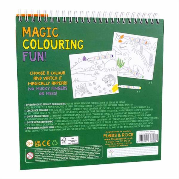 Cuaderno Colorear Mágico Dino Floss And Rock