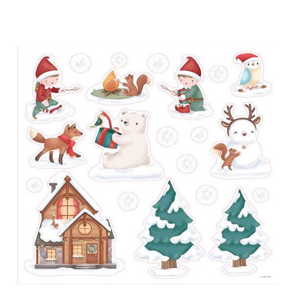 Pegatinas de Ventana Navidad Little Dutch