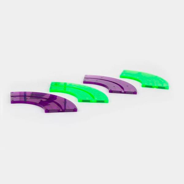 Braintoys Imanix Accesorio Pista Cuarto De Curva 4 Piezas
