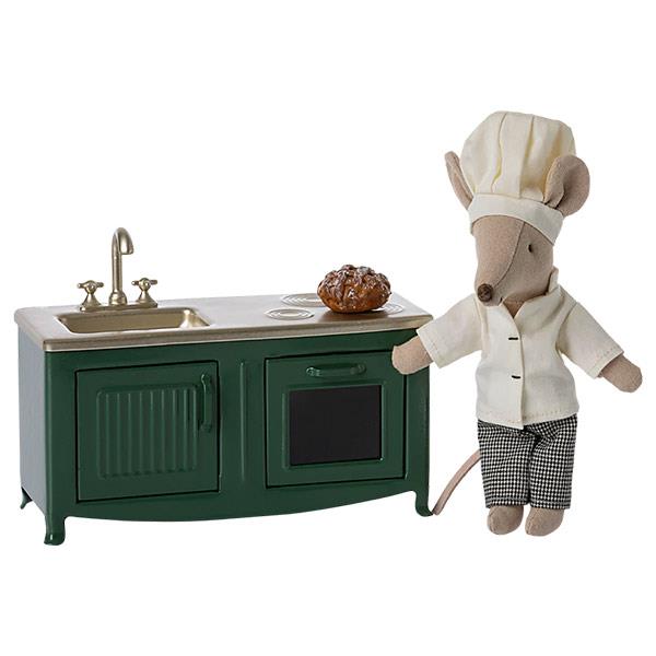 Cocina Ratones Maileg Verde Oscuro