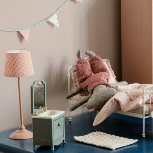 Lavabo Aparador Con Espejo Menta Oscuro Ratones Maileg