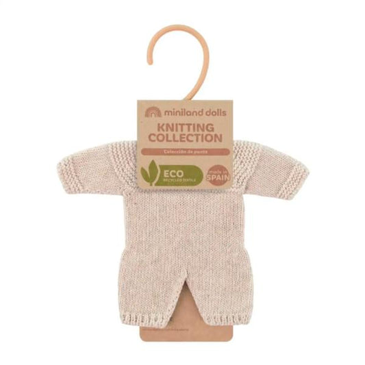 Pijama Punto Para Muñeco Minland 21cm Lino
