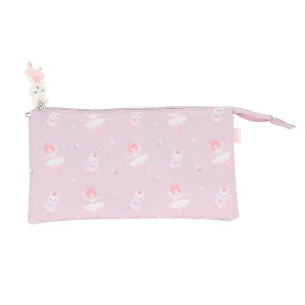 Estuche Escolar 3 Compartimentos Ballet - Tutete