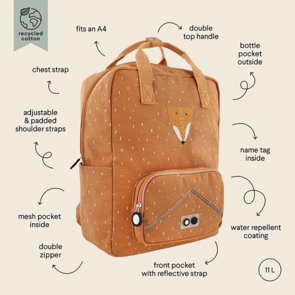 Mochila Trixie Zorro Mr Fox Grande