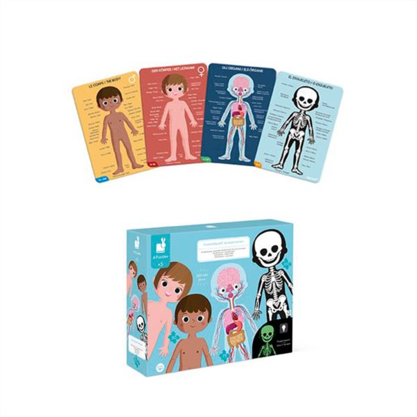 Puzle Educativo Gigante Cuerpo Humano 50 - 75 - 100 Piezas