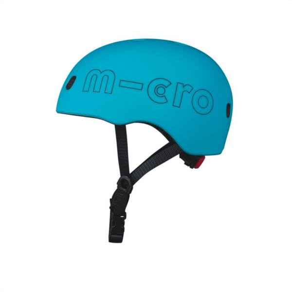Micro Casco Azul Oceano Luz Led