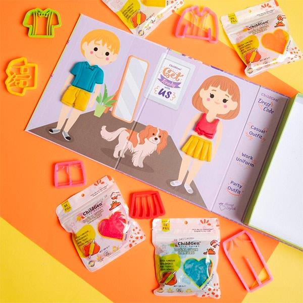 Plastilina Orgánica ChildGen Vestir Play Box