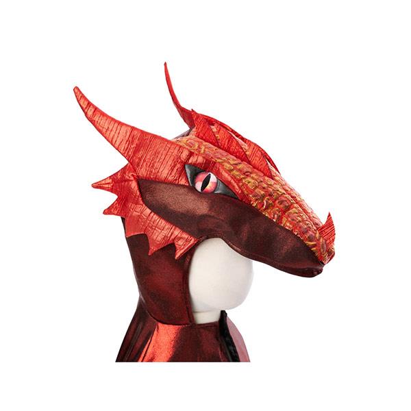 Capa Dragón Metálico Ruby Talla 5-6 Años Great Pretenders