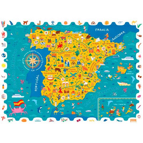Puzzle Mapa España Detective Ludattica