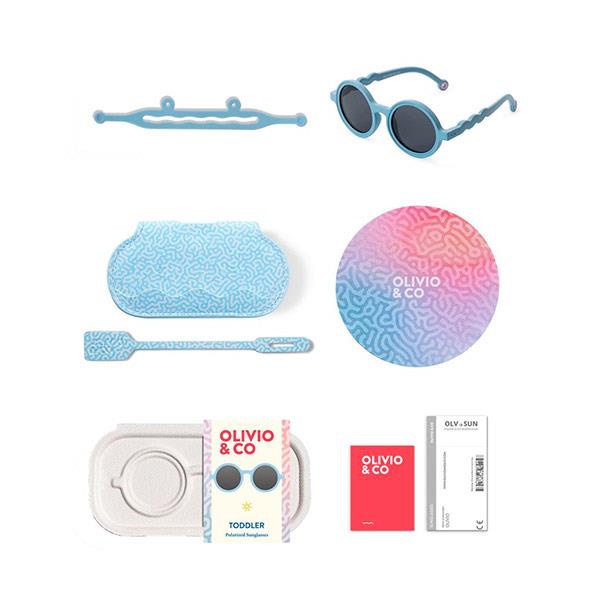 Gafas Sol Round Reef Blue Azul 18 a 36 meses Olivio And Co