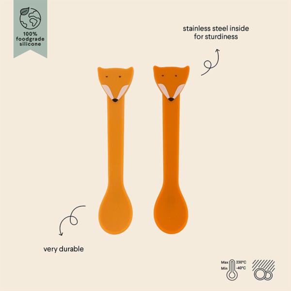 Cucharas Silicona Trixie Zorro 2 Unidades