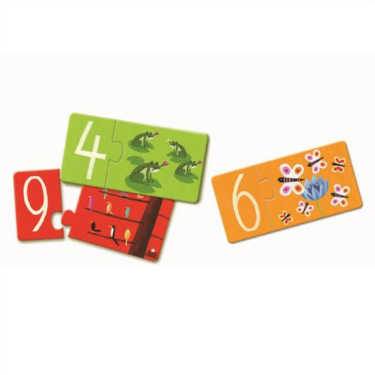 Educativos Puzzle Dúo Números Djeco