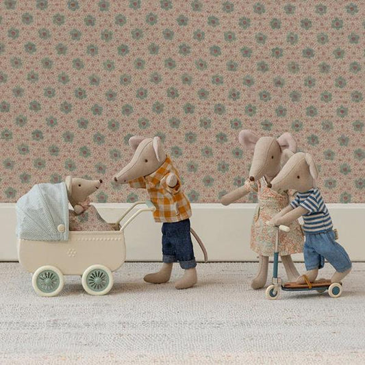 Carro con Bebé Ratón Maileg