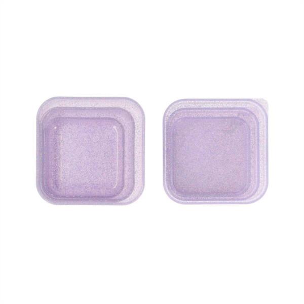 Set de 3 Cajas Almuerzo Glitter Lilac Tutete