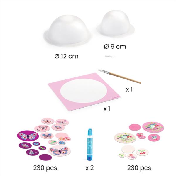 Diy Kit Creativo 2 Cuencos Decorativos Rosados