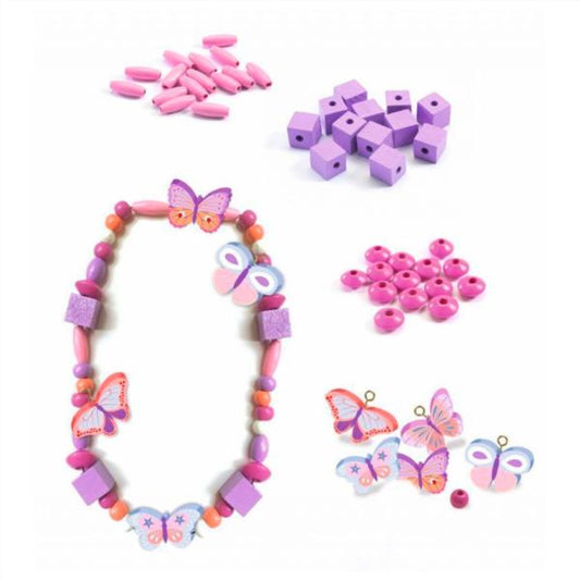 Perlas De Madera Mariposas