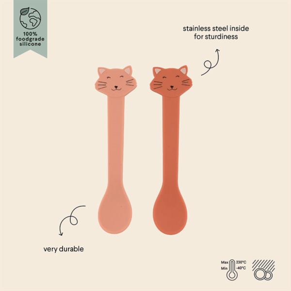 Cucharas Silicona Trixie Gato 2 Unidades