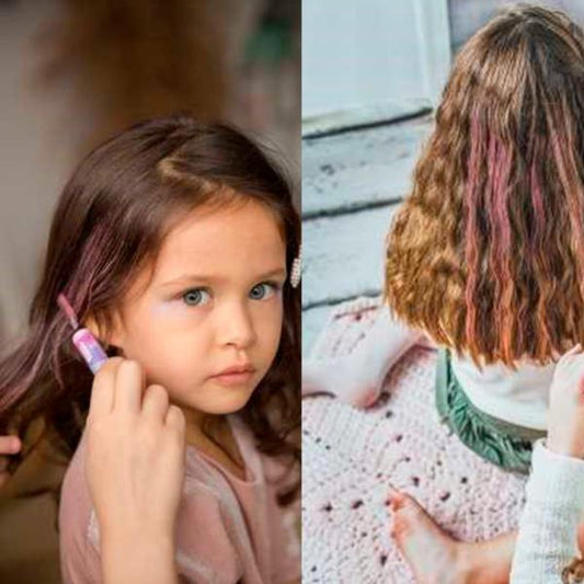 Máscara de Pelo Doble Color Rosa y Púrpura - Namaki