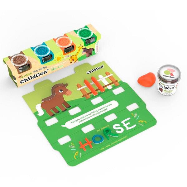 Plastilina Orgánica ChildGen Horse 4 Botes