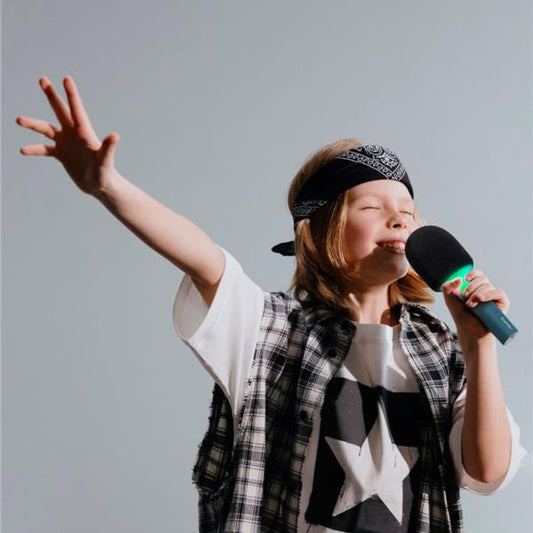 Micrófono KidyMic para niños Rosa con luz