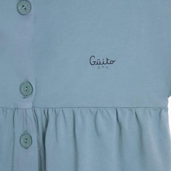 Vestido Polo Guito Azul 100% Algodón
