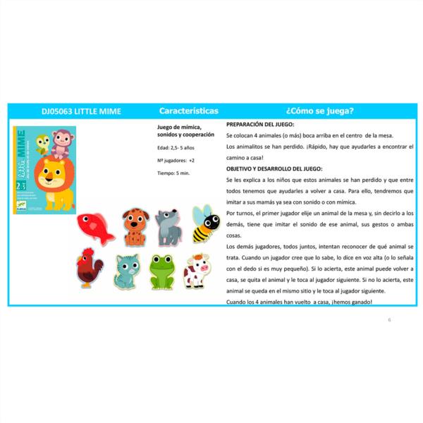 Cartas Little Mime Djeco