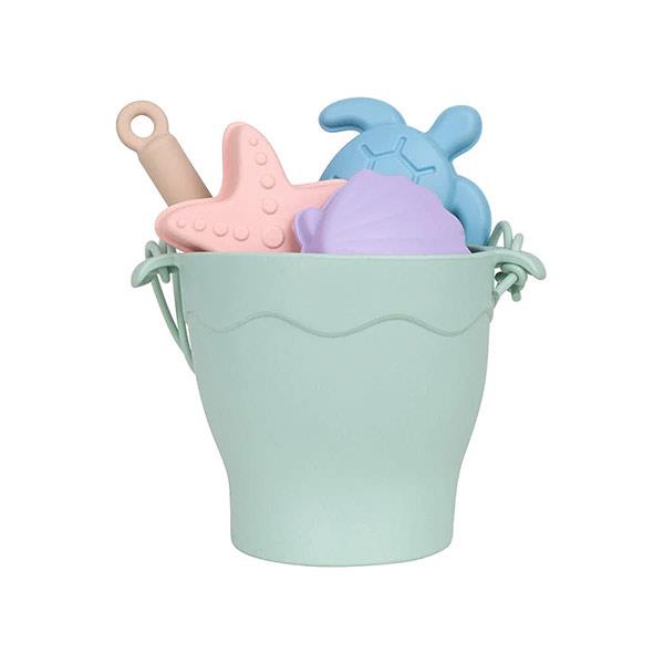 Set Juguetes Playa Silicona Animales Marinos Verde