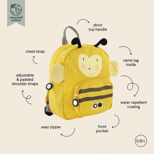 Mochila Trixie Abeja Mrs Bumblebee Pequeña