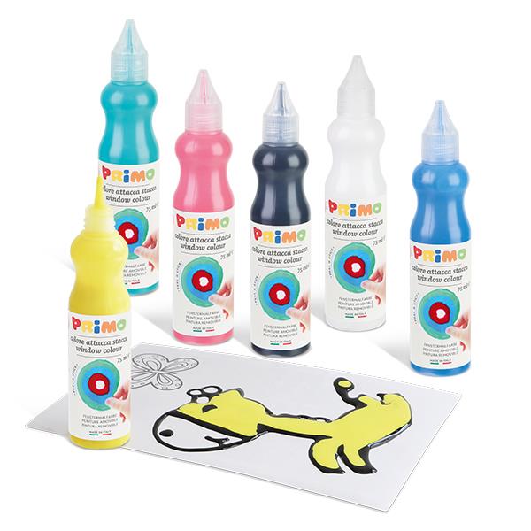 Maletín De Pinturas Removibles Para Hacer Pegatinas 6 Botes