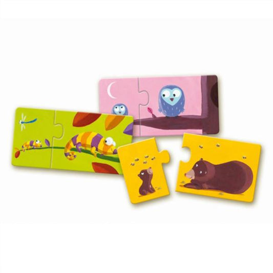 Educativos Puzzle Dúo Mama Y Bebé Djeco