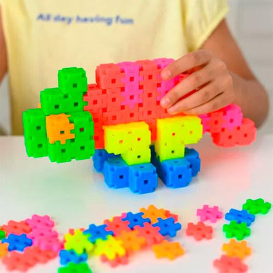 Bloques Meli Neon 500 Piezas Travel Box