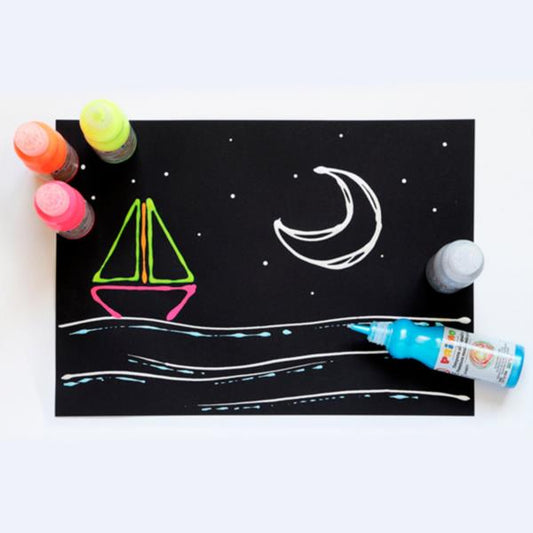 Témperas En Bote Ergonómico Con Boquilla Regulable 8 Botes En Colores Fluo Y Metal