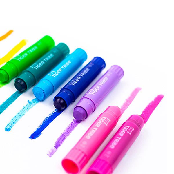 Mini Silk Crayons Ceras Sedosas Tiger Tribe