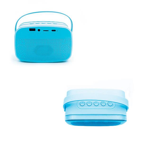 Altavoz Karaoke Bluetooth con 2 Micrófonos Azul