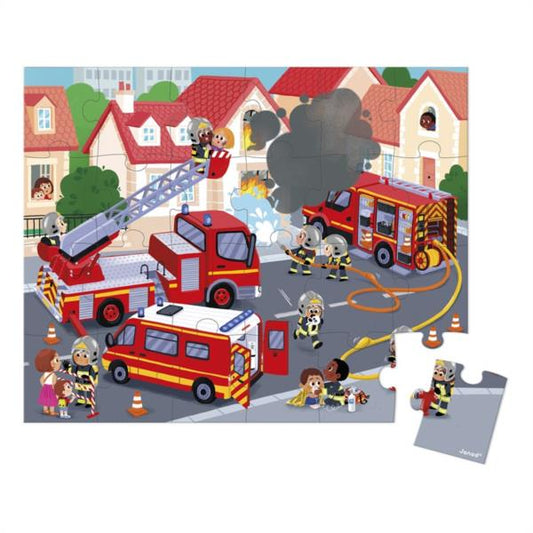 Puzzle Bomberos 24 Piezas Janod
