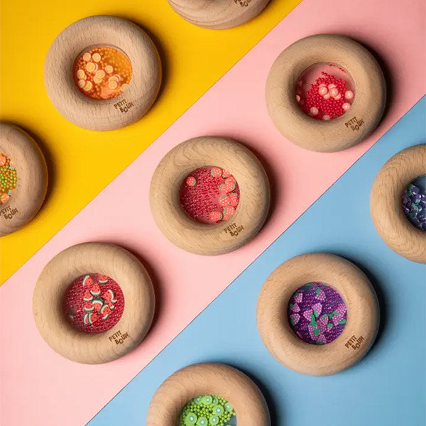 Sonajero Mordedor Sensory Donuts Lemons Petit Boum