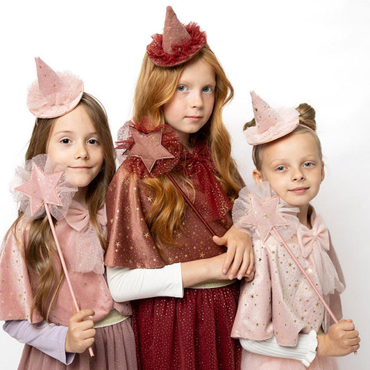 Set De Fiesta Pequeña Bruja Rosa Oscuro