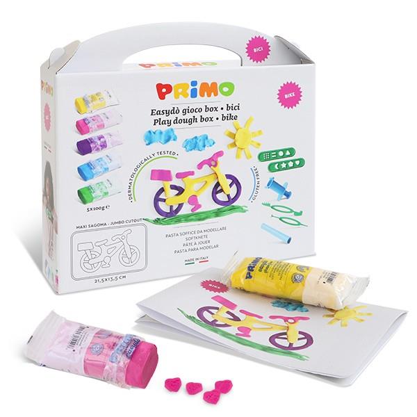 MASA MODELAR PLASTILINA NIÑOS INFANTIL SET BICICLETA EASYDO PRIMO CREATIVIDAD