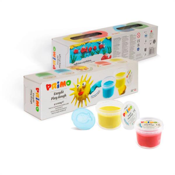 MASA MODELAR MOLDEAR PLASTILINA NIÑOS INFANTIL 4 COLORES EASYDO PRIMO CREATIVIDAD PLAY DOUGH